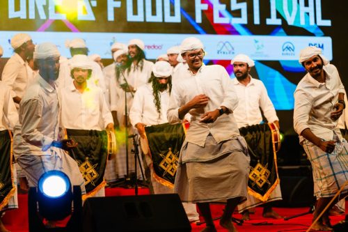 1438 Boduberu group performing during the New Year Show