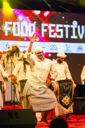1438 Boduberu group performing during the New Year Show