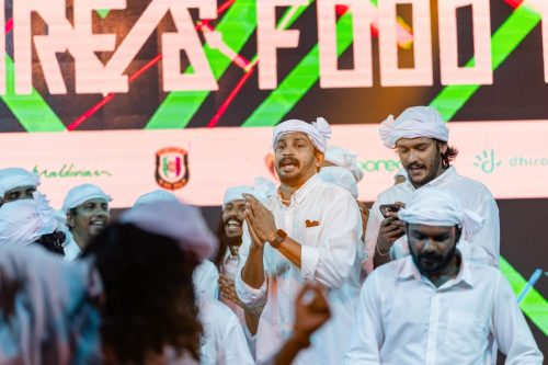 1438 Boduberu group performing during the New Year Show