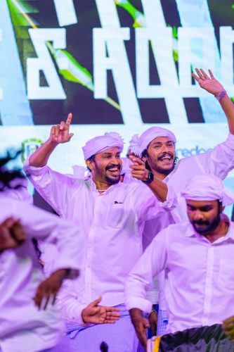 1438 Boduberu group performing during the New Year Show