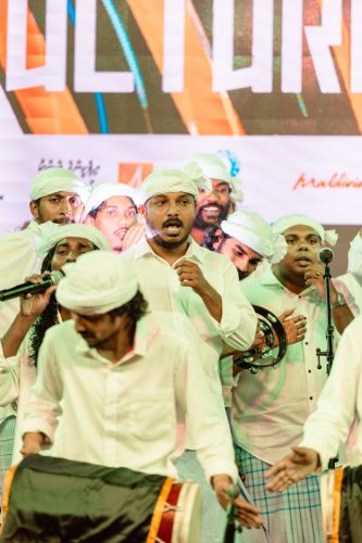 1438 Boduberu group performing during the New Year Show