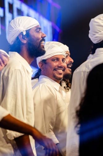 1438 Boduberu group performing during the New Year Show
