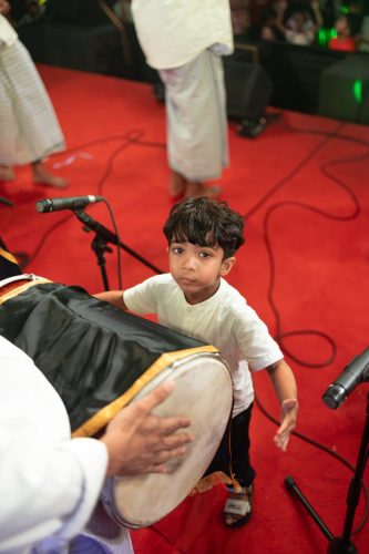 1438 Boduberu group performing during the New Year Show
