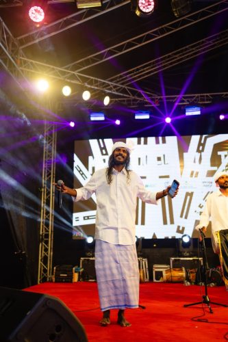 1438 Boduberu group performing during the New Year Show