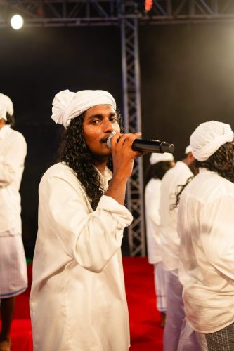 1438 Boduberu group performing during the New Year Show