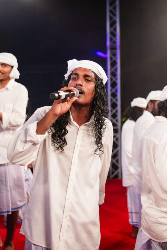 1438 Boduberu group performing during the New Year Show