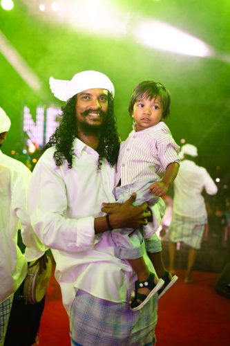 1438 Boduberu group performing during the New Year Show