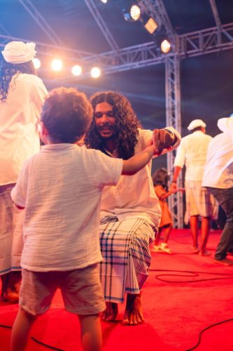 1438 Boduberu group performing during the New Year Show