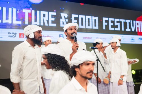 1438 Boduberu group performing during the New Year Show