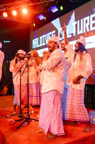1438 Boduberu group performing during the New Year Show