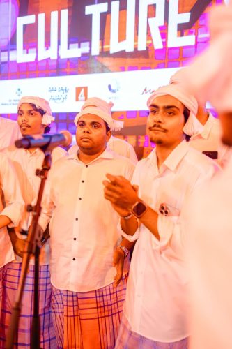 1438 Boduberu group performing during the New Year Show