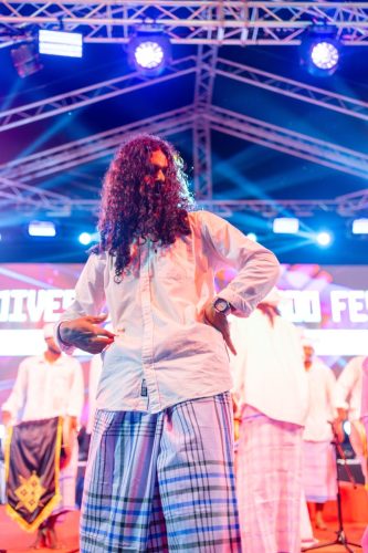 1438 Boduberu group performing during the New Year Show