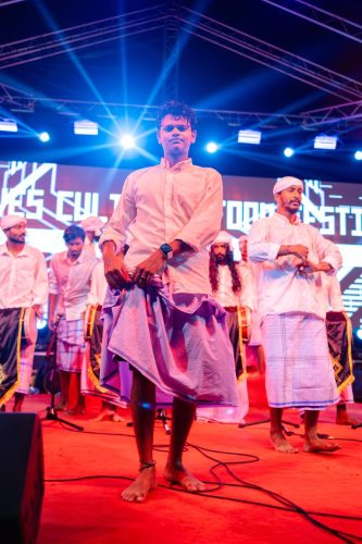1438 Boduberu group performing during the New Year Show