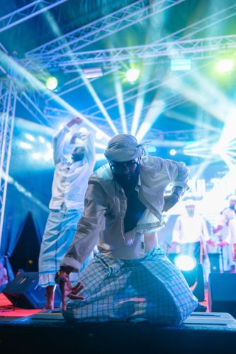 1438 Boduberu group performing during the New Year Show