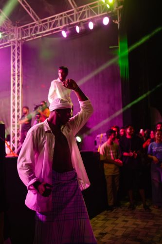 1438 Boduberu group performing during the New Year Show