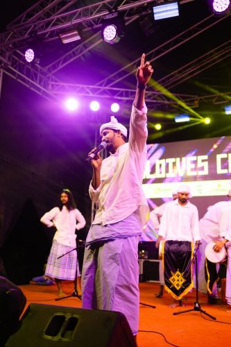 1438 Boduberu group performing during the New Year Show