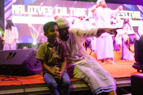 1438 Boduberu group performing during the New Year Show