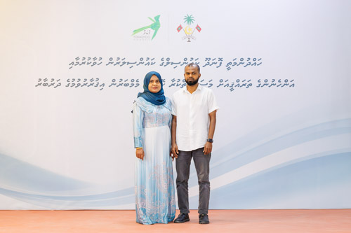 Councillors taking oath during the 5th term Fonadhoo Council ceremony and members appointed to the Women’s Development Committee
