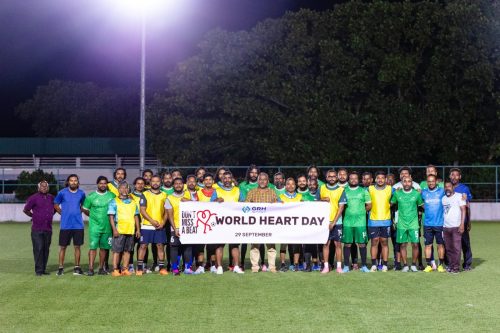 National Heart Day 2025 – Friendly Football Match between Gan Regional Hospital and Gan Council.