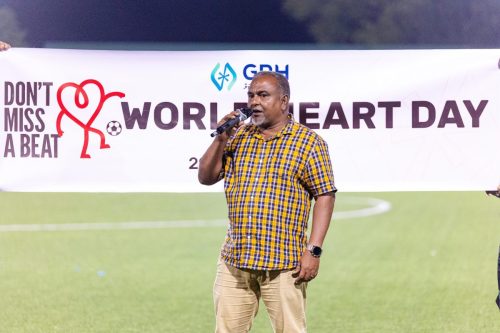 National Heart Day 2025 – Friendly Football Match between Gan Regional Hospital and Gan Council.