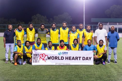 National Heart Day 2025 – Friendly Football Match between Gan Regional Hospital and Gan Council.