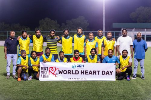 National Heart Day 2025 – Friendly Football Match between Gan Regional Hospital and Gan Council.
